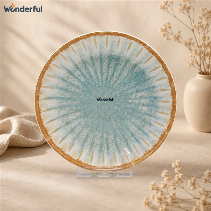 Restaurant Cutlery Mint Green Plates Set high quality