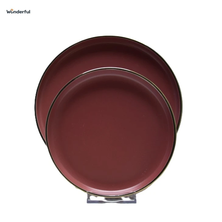 Burgundy Brown .Terracotka Matte Stoneware Dinnerware Set best