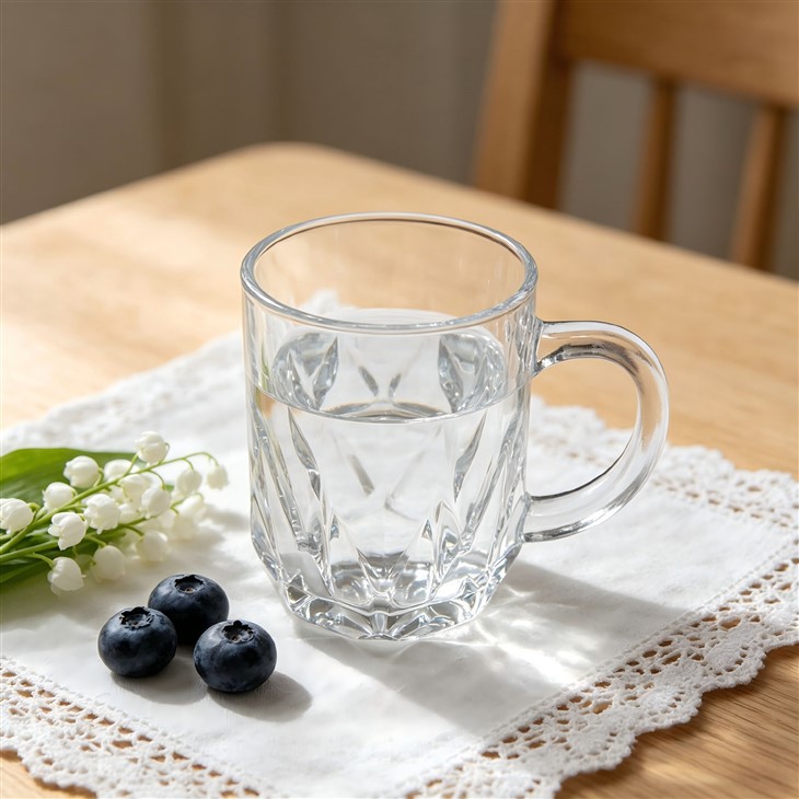 Classic Faceted Clear Glass