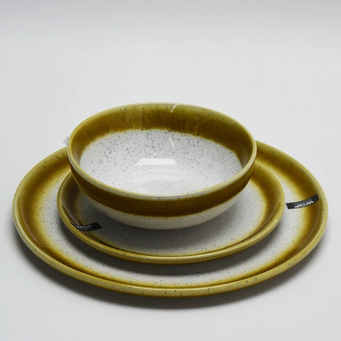 Ginger Color Speckled Stoneware Set