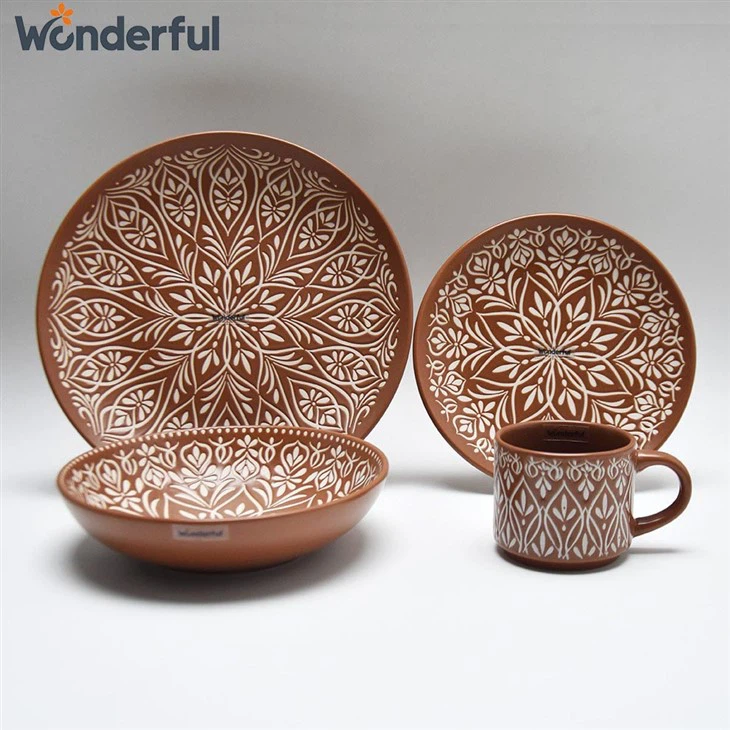 24pcs Exquisite Regular Ceramic Dinnerware Set 24pcs Exquisite Regular Ceramic Dinnerware Set