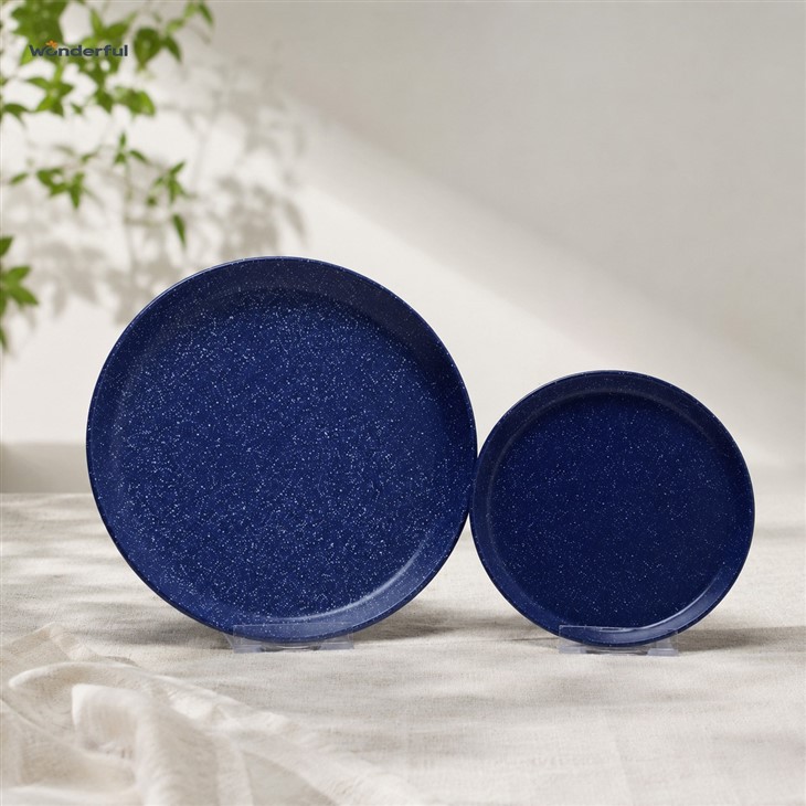 Midnight Blue Speckled Stoneware Dinnerware Set best
