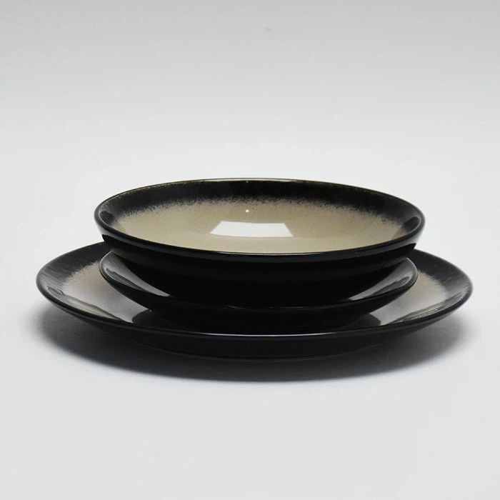 Retro And Reactive Glaze Dinnerware Set