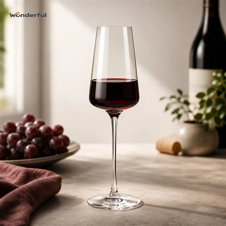 Slim Tall Straight Bowl Lead-Free Crystal Wine Glass suppliers