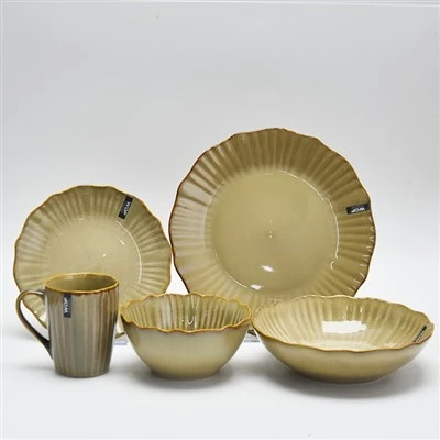 30pcs Embossed Dinner Set