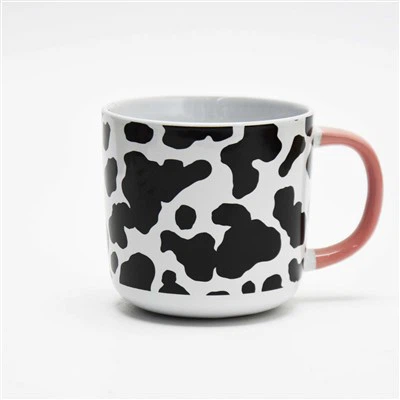 457cc Wholesale Cow Printing Cups Ceramic