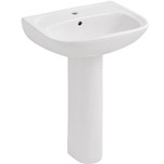 Elegant White Pedestal Basin