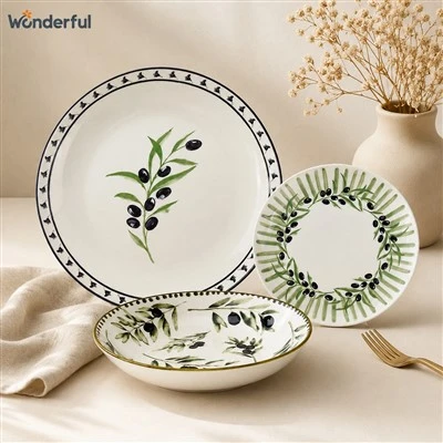 Olive Branch Ceramic Tableware Set