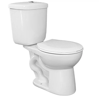 Standard Two Piece White Toilet
