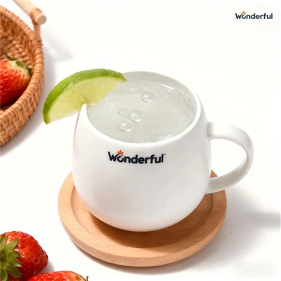 White Porcelain Curved Mug