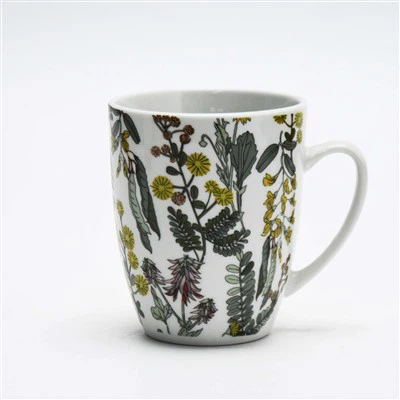 Wholesale Flower Pad Printing Ceramic Tea Mug